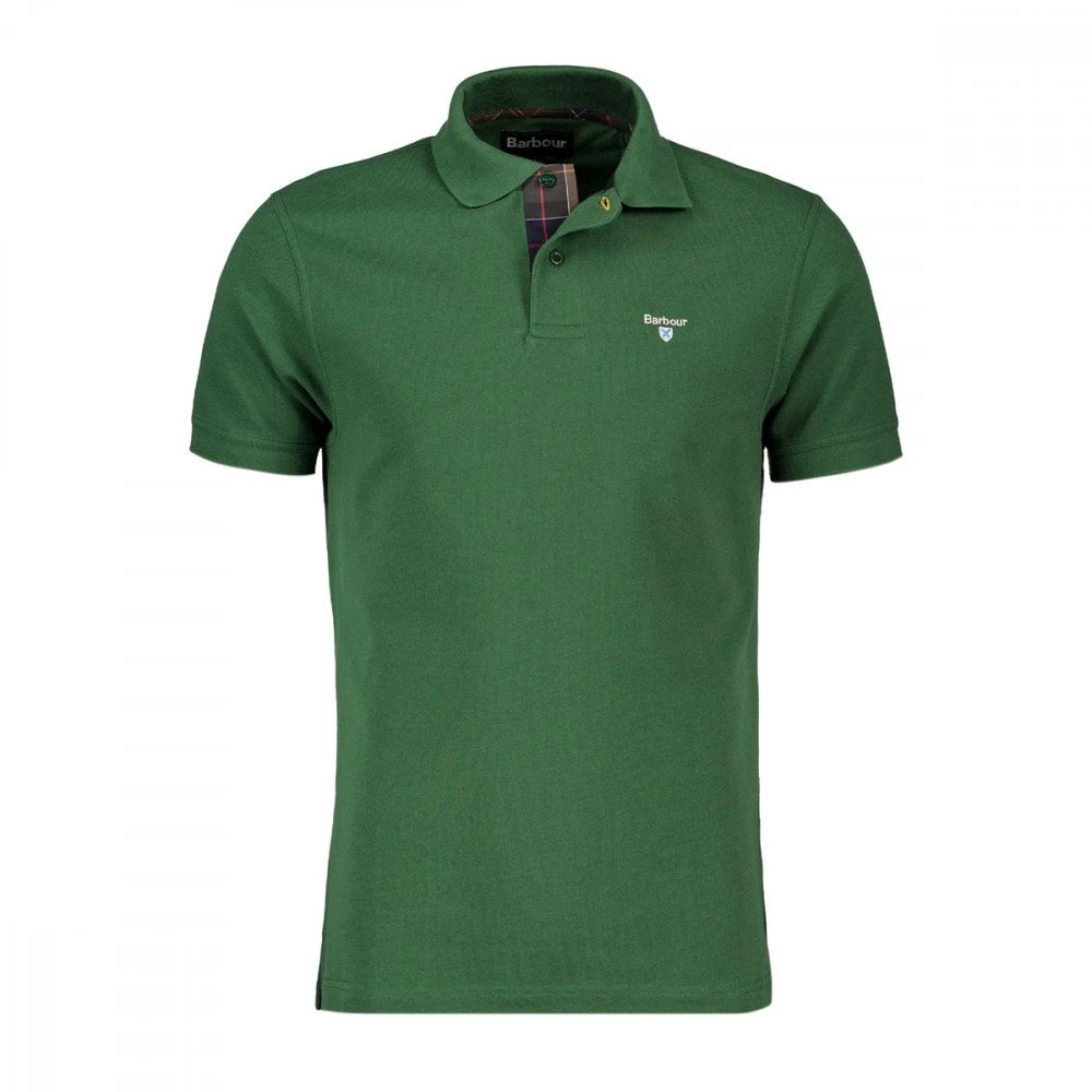 BARBOUR POLO TARTAN PIQUET Verde 4 BARBOUR POLO TARTAN PIQUET Verde - immagine 2