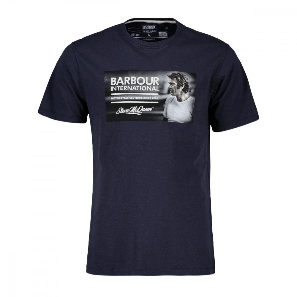 BARBOUR T-SHIRT STEVE MCQUEEN LEGEND Blu 3 BARBOUR T-SHIRT STEVE MCQUEEN LEGEND Blu