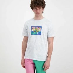BILLABONG T-SHIRT SIMPSONS COUCH GAG Bianco -Offerta Economica Novità billabong c1ss74bip2 t shirt simpsons couch gag street style uomo 044693401 10 3