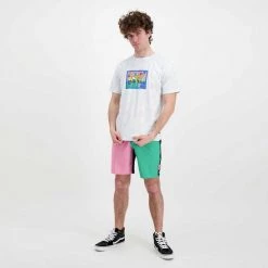 BILLABONG T-SHIRT SIMPSONS COUCH GAG Bianco -Offerta Economica Novità billabong c1ss74bip2 t shirt simpsons couch gag street style uomo 044693401 10 6