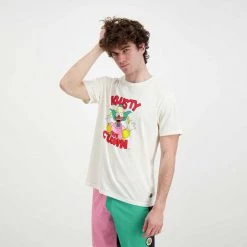 BILLABONG T-SHIRT SIMPSONS KRUSTY WW Bianco -Offerta Economica Novità billabong c1ss83bip2 t shirt simpsons krusty ww street style uomo 044693901 11 5