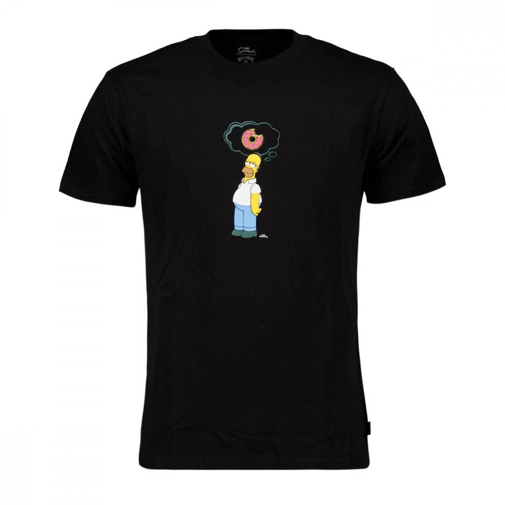 BILLABONG T-SHIRT SIMPSONS DONUT Nero 3 BILLABONG T-SHIRT SIMPSONS DONUT Nero