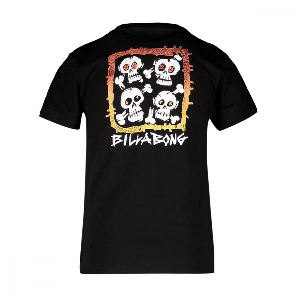 BILLABONG T-SHIRT FOUR SKULL BAMBINO Nero 4 BILLABONG T-SHIRT FOUR SKULL BAMBINO Nero - immagine 2