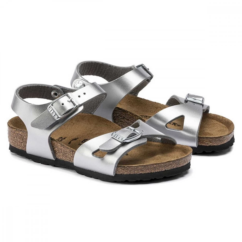 BIRKENSTOCK RIO SILVER METALLIC BAMBINA 36 39 6 BIRKENSTOCK RIO SILVER METALLIC BAMBINA 36 39 - immagine 4