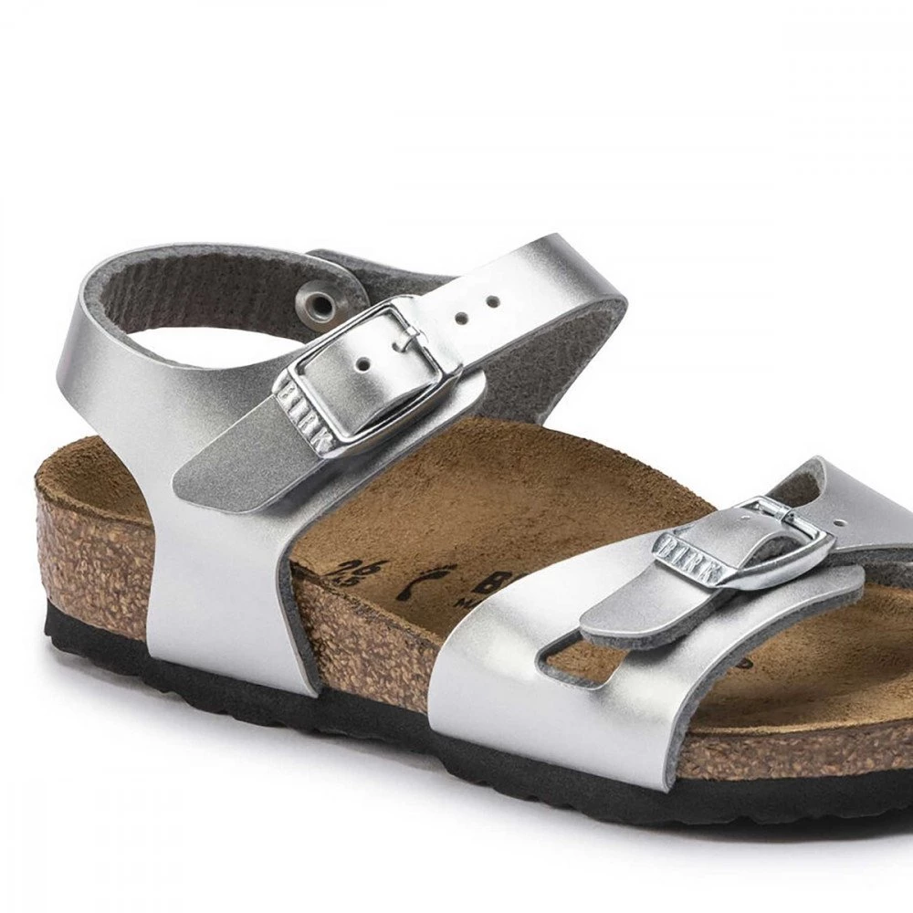 BIRKENSTOCK RIO SILVER METALLIC BAMBINA 36 39 8 BIRKENSTOCK RIO SILVER METALLIC BAMBINA 36 39 - immagine 6