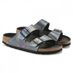 BIRKENSTOCK ARIZONA BLACK IRIDESCENT DONNA -Offerta Economica Novità birkenstock 1021251 arizona black iridescent donna tutti sandali donna 044803101 blri 4
