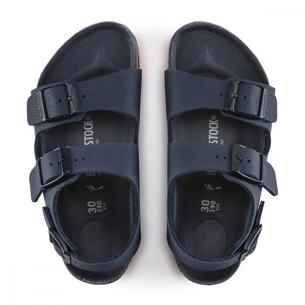 BIRKENSTOCK MILANO BLUE RED BAMBINO 24 35 5 BIRKENSTOCK MILANO BLUE RED BAMBINO 24 35 - immagine 3