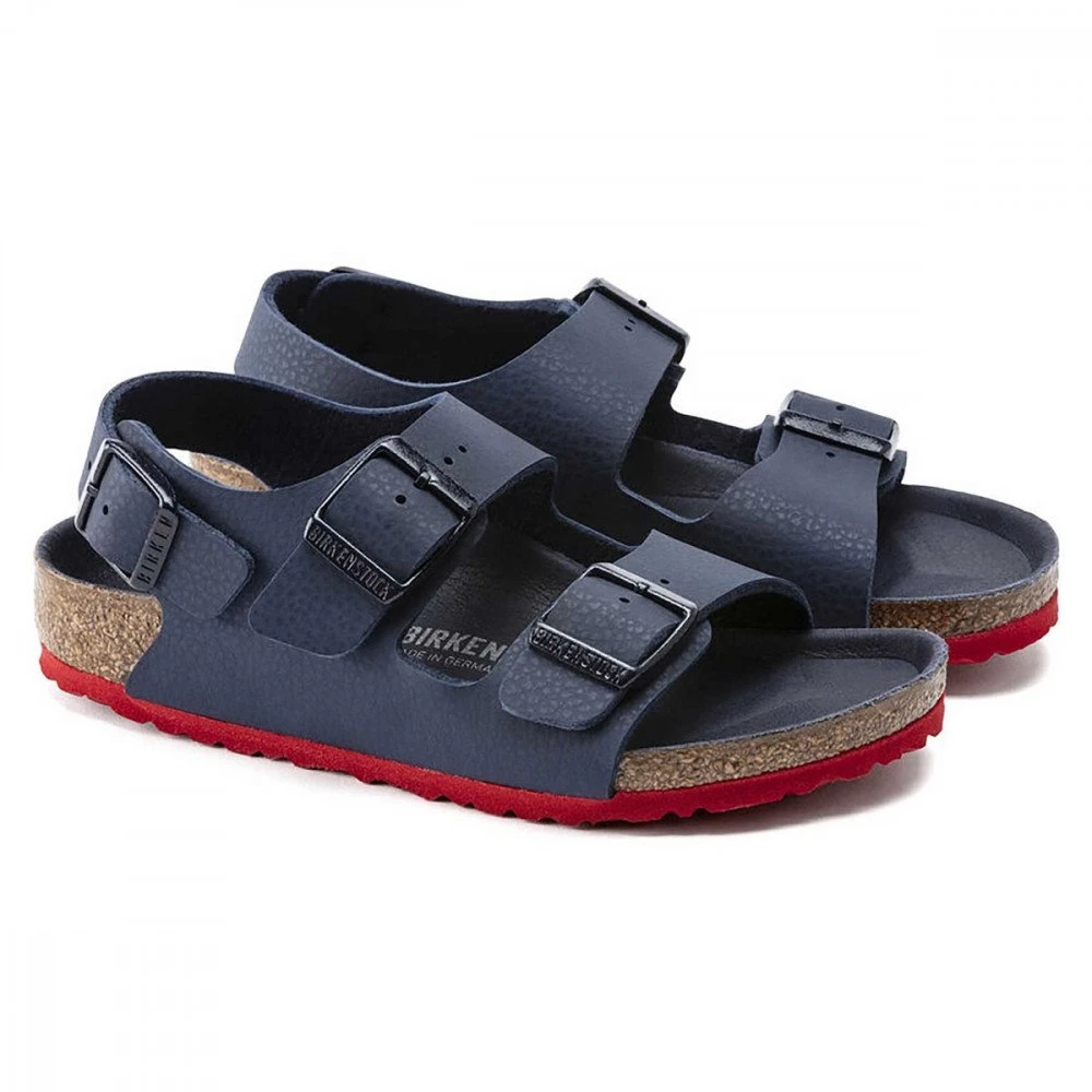 BIRKENSTOCK MILANO BLUE RED BAMBINO 24 35 6 BIRKENSTOCK MILANO BLUE RED BAMBINO 24 35 - immagine 4