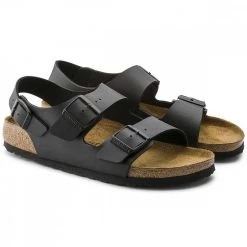 BIRKENSTOCK MILANO BLACK Nero 11 BIRKENSTOCK MILANO BLACK Nero -Offerta Economica Novità birkenstock 34793 milano black tutti sandali uomo 042591801 blk 4