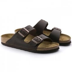 BIRKENSTOCK ARIZONA HABANA NERO -Offerta Economica Novità birkenstock 552113 arizona habana pelle tutti sandali uomo 042591901 blk 4