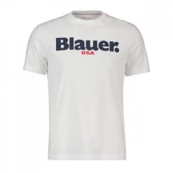 BLAUER T-SHIRT LOGO Bianco