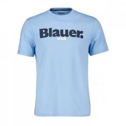 BLAUER T-SHIRT LOGO Azzurro