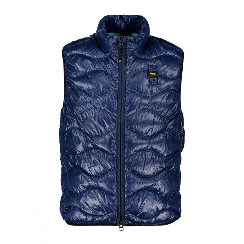 BLAUER PIUMNO SMANICATO CON IMPUNTURE ONDA 3 BLAUER PIUMNO SMANICATO CON IMPUNTURE ONDA