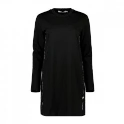 CALVIN KLEIN JEANS ABITO PUNTO MILANO LOGO REPEAT DONNA Nero