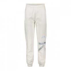 CALVIN KLEIN JEANS PANTALONI FELPA MONOGRAM DONNA Bianco