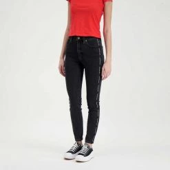 CALVIN KLEIN JEANS JEANS SUPER SKINNY DONNA Nero -Offerta Economica Novità calvin klein jeans j20j217874 jeans super skinny donna casual donna 044970201 1by 4