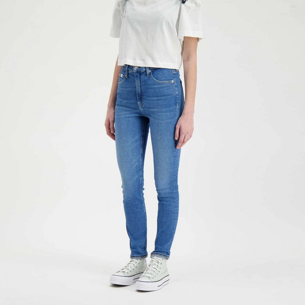 CALVIN KLEIN JEANS JEANS SKINNY DONNA Azzurro 6 CALVIN KLEIN JEANS JEANS SKINNY DONNA Azzurro - immagine 4