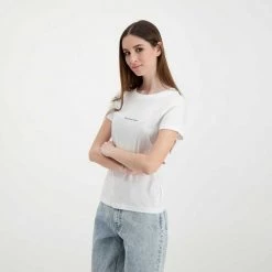CALVIN KLEIN JEANS T-SHIRT MONOGRAM LOGO DONNA Bianco 10 CALVIN KLEIN JEANS T-SHIRT MONOGRAM LOGO DONNA Bianco -Offerta Economica Novità calvin klein jeans j20j217902 t shirt monogram logo donna casual donna 044970501 yaf 4