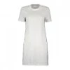 CALVIN KLEIN JEANS ABITO SIDE CONTRAST TAPE T-SHIRT DONNA Bianco