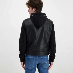 CALVIN KLEIN JEANS CHIODO BIMATERIALE ECO Nero 11 CALVIN KLEIN JEANS CHIODO BIMATERIALE ECO Nero -Offerta Economica Novità calvin klein jeans j30j319686 chiodo bimateriale eco giacconi uomo 044623901 beh 4