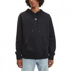 CALVIN KLEIN JEANS FELPA CON CAPPUCCIO MONOGRAM Nero -Offerta Economica Novità calvin klein jeans j30j319705 felpa con cappuccio monogram casual uomo 044624201 beh 2