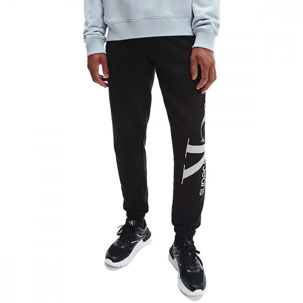 CALVIN KLEIN JEANS PANTALONI MONOGRAM Nero 4 CALVIN KLEIN JEANS PANTALONI MONOGRAM Nero - immagine 2