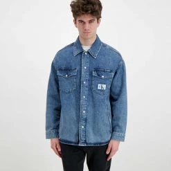 CALVIN KLEIN JEANS GIACCA OVERSHIRT DENIM Blu 10 CALVIN KLEIN JEANS GIACCA OVERSHIRT DENIM Blu -Offerta Economica Novità calvin klein jeans j30j3197999 giacca over shirt denim giacconi uomo 044625201 1a4 3