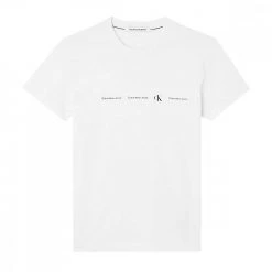 CALVIN KLEIN JEANS T-SHIRT REPEAT LOGO Bianco