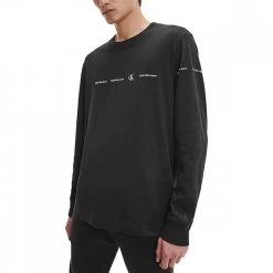 CALVIN KLEIN JEANS MAGLIA MANICA LUNGA REPEAT LOGO Nero 6 CALVIN KLEIN JEANS MAGLIA MANICA LUNGA REPEAT LOGO Nero -Offerta Economica Novità calvin klein jeans j30j319897 t shirt ls repeat logo casual uomo 044625701 beh 2