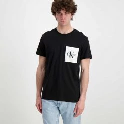 CALVIN KLEIN JEANS T-SHIRT POCKET LOGO Nero -Offerta Economica Novità calvin klein jeans j30j320192 t shirt pocket logo casual uomo 044626901 beh 2