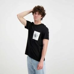 CALVIN KLEIN JEANS T-SHIRT POCKET LOGO Nero -Offerta Economica Novità calvin klein jeans j30j320192 t shirt pocket logo casual uomo 044626901 beh 4
