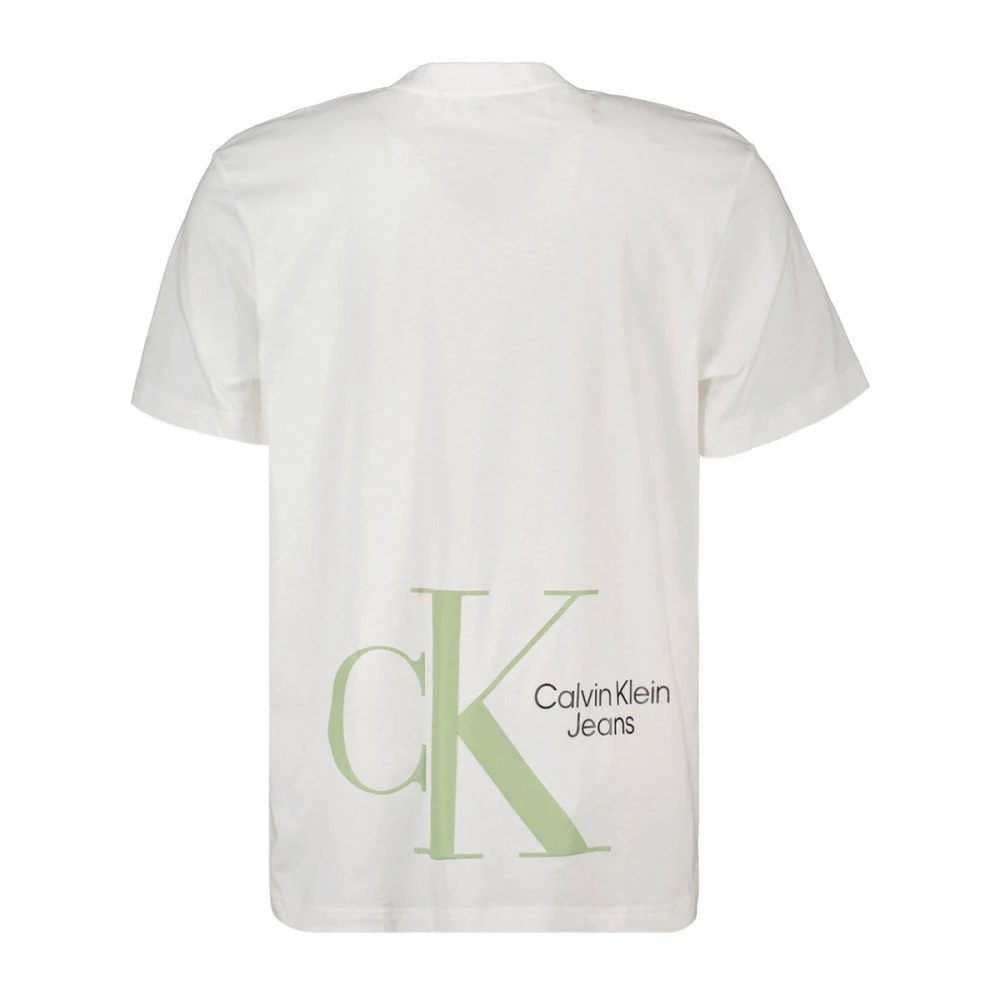 CALVIN KLEIN JEANS T-SHIRT MONOGRAM RETRO Bianco 4 CALVIN KLEIN JEANS T-SHIRT MONOGRAM RETRO Bianco - immagine 2