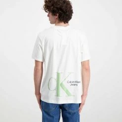 CALVIN KLEIN JEANS T-SHIRT MONOGRAM RETRO Bianco 11 CALVIN KLEIN JEANS T-SHIRT MONOGRAM RETRO Bianco -Offerta Economica Novità calvin klein jeans j30j320196 t shirt monogram retro casual uomo 044627101 yaf 4