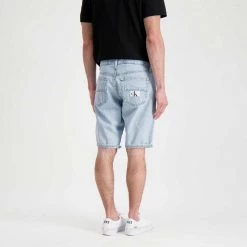 CALVIN KLEIN JEANS BERMUDA IN DENIM REGULAR Azzurro -Offerta Economica Novità calvin klein jeans j30j320521 bermuda in denim regular casual uomo 044627501 1aa 5