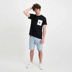 CALVIN KLEIN JEANS BERMUDA IN DENIM REGULAR Azzurro -Offerta Economica Novità calvin klein jeans j30j320521 bermuda in denim regular casual uomo 044627501 1aa 6