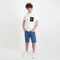 CALVIN KLEIN JEANS BERMUDA IN DENIM REGULAR Blu -Offerta Economica Novità calvin klein jeans j30j320530 bermuda in denim regular casual uomo 044627601 1a4 6