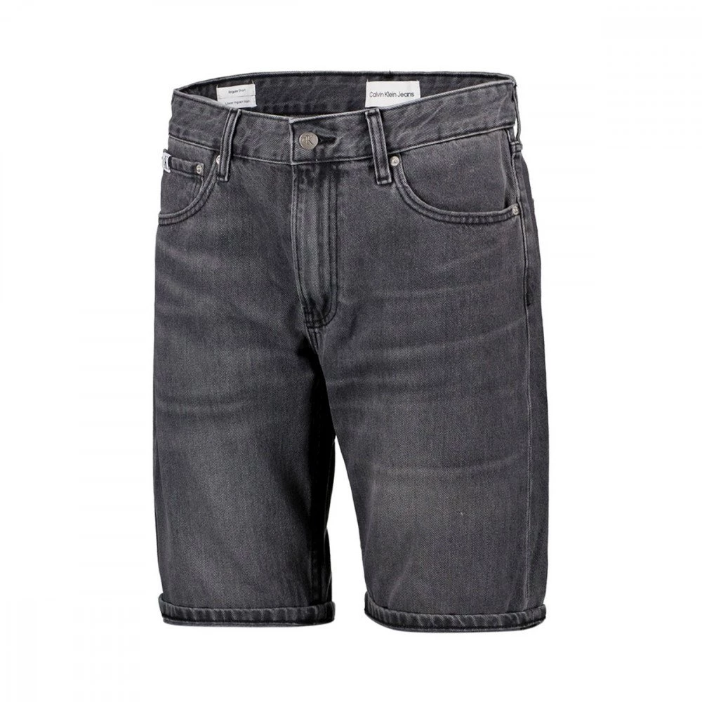 CALVIN KLEIN JEANS BERMUDA IN DENIM REGULAR Nero 4 CALVIN KLEIN JEANS BERMUDA IN DENIM REGULAR Nero - immagine 2