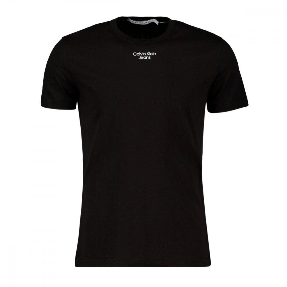 CALVIN KLEIN JEANS T-SHIRT STACKED LOGO Nero 3 CALVIN KLEIN JEANS T-SHIRT STACKED LOGO Nero