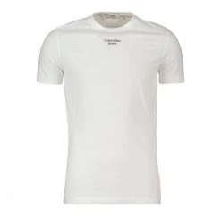 CALVIN KLEIN JEANS T-SHIRT STACKED LOGO Bianco
