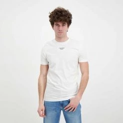 CALVIN KLEIN JEANS T-SHIRT STACKED LOGO Bianco -Offerta Economica Novità calvin klein jeans j30j320595 t shirt stacked logo casual uomo 044628201 yaf 4