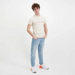 CALVIN KLEIN JEANS T-SHIRT TWO TONE MONOGRAM Bianco -Offerta Economica Novità calvin klein jeans j30j320717 t shirt two tone monogram casual uomo 044628401 acf 5