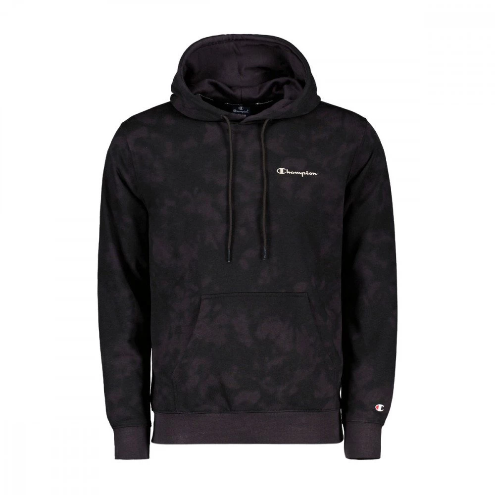 CHAMPION FELPA CON CAPPUCCIO TIE DYE Nero 3 CHAMPION FELPA CON CAPPUCCIO TIE DYE Nero
