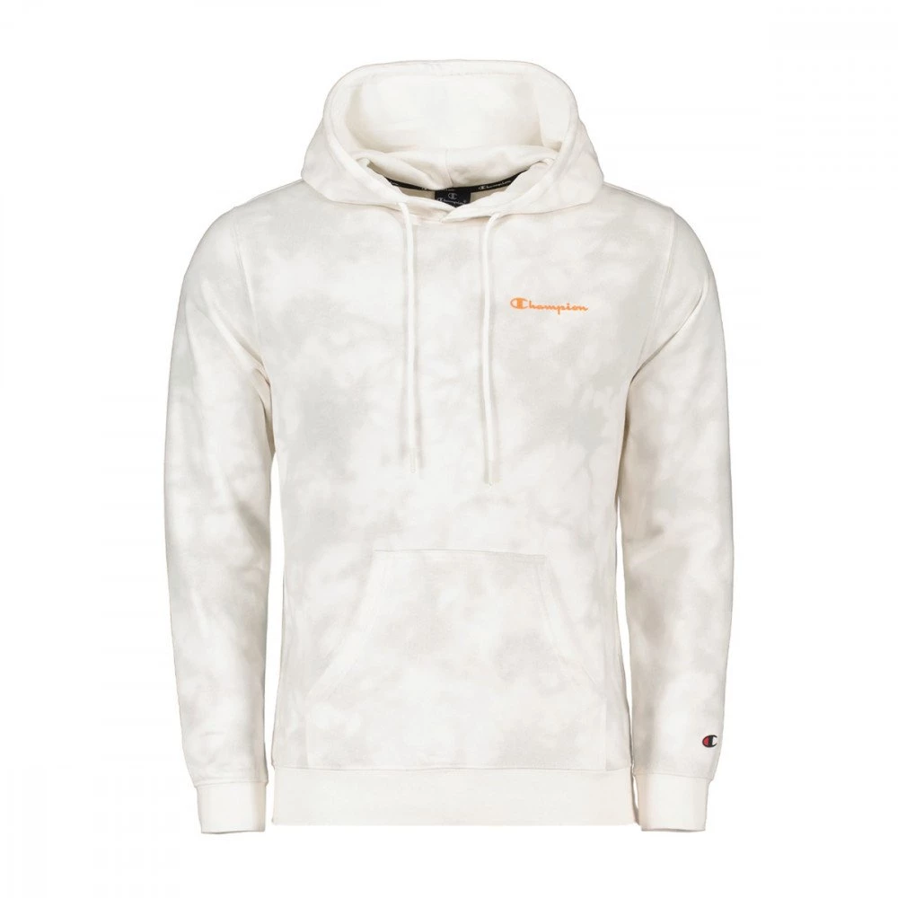CHAMPION FELPA CON CAPPUCCIO TIE DYE Bianco 3 CHAMPION FELPA CON CAPPUCCIO TIE DYE Bianco