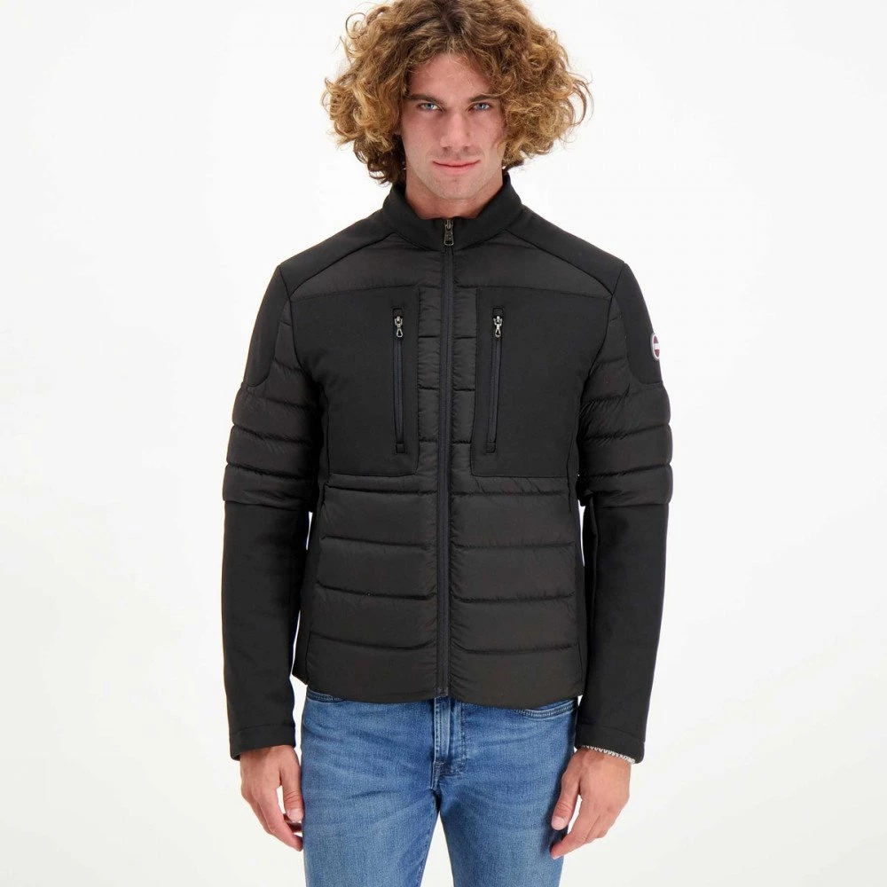 COLMAR ORIGINALS PIUMINO BIKER INSERTI SCUBA Nero 5 COLMAR ORIGINALS PIUMINO BIKER INSERTI SCUBA Nero - immagine 3