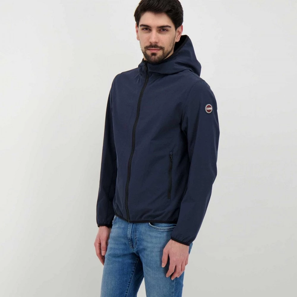 COLMAR ORIGINALS GIACCA CON CAPPUCCIO IN SOFTSHELL Blu 5 COLMAR ORIGINALS GIACCA CON CAPPUCCIO IN SOFTSHELL Blu - immagine 3