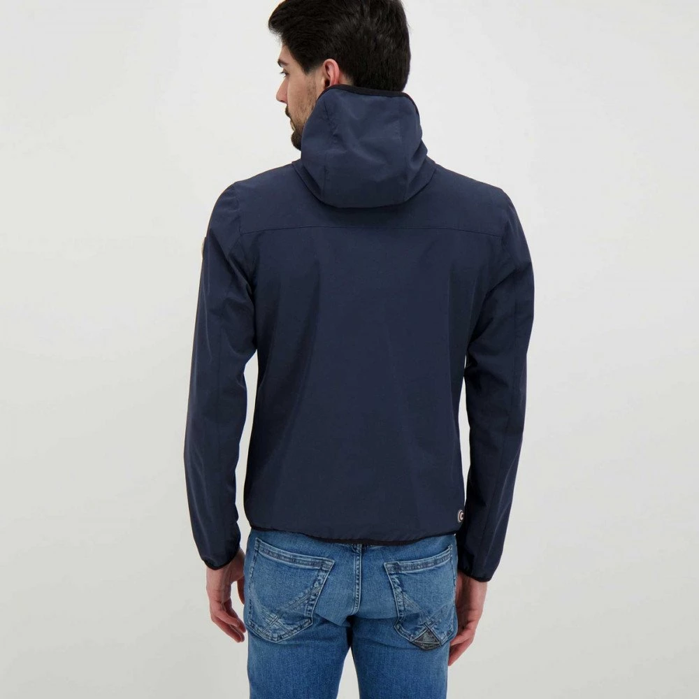 COLMAR ORIGINALS GIACCA CON CAPPUCCIO IN SOFTSHELL Blu 6 COLMAR ORIGINALS GIACCA CON CAPPUCCIO IN SOFTSHELL Blu - immagine 4