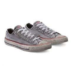 CONVERSE CHUCK TAYLOR ALL STAR OX BASIC WASH Grigio -Offerta Economica Novità converse 156892c chuck taylor all star ltd ox tutte sneaker uomo 042086901 wht 3