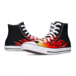 CONVERSE CHUCK TAYLOR ALL STAR HI FLAME Nero -Offerta Economica Novità converse 171130c chuck taylor all star hi flame tutte sneaker uomo 042087301 blfl 4