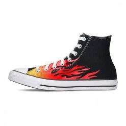 CONVERSE CHUCK TAYLOR ALL STAR HI FLAME Nero -Offerta Economica Novità converse 171130c chuck taylor all star hi flame tutte sneaker uomo 042087301 blfl 6