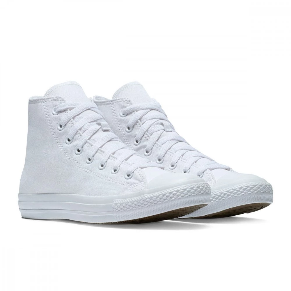 CONVERSE CHUCK TAYLOR ALL STAR HI MONO BIANCHE Bianco 5 CONVERSE CHUCK TAYLOR ALL STAR HI MONO BIANCHE Bianco - immagine 3
